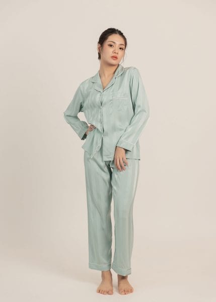 Riviera Nightwear Set in Mint