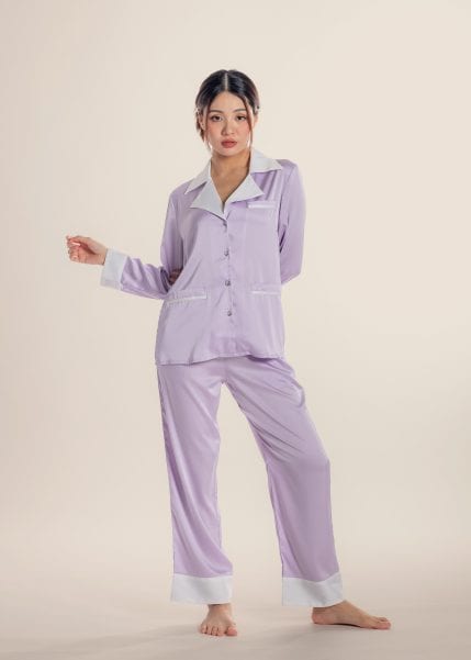 Alessia Nightwear Set In Lilac