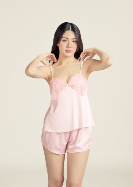 Aurora Wings Nightwear Set in Pink