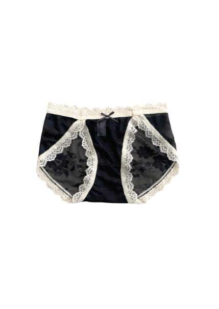 Auriel Blossom Lace Panty in Black