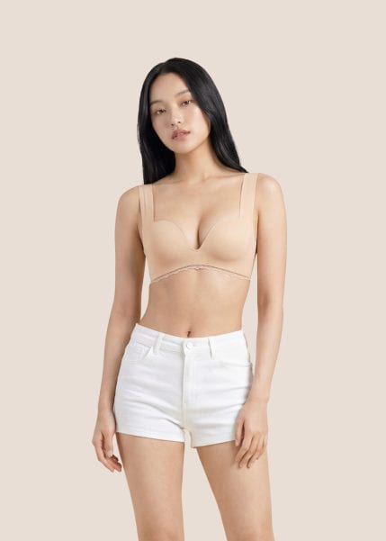 Airy Sculpt Push-Up Bra in Beige